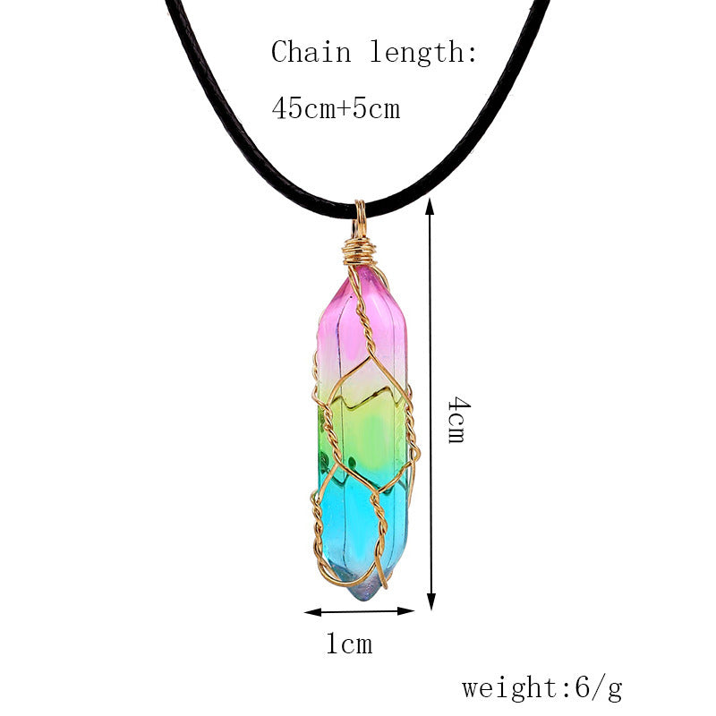 Prismatic Quartz Necklace