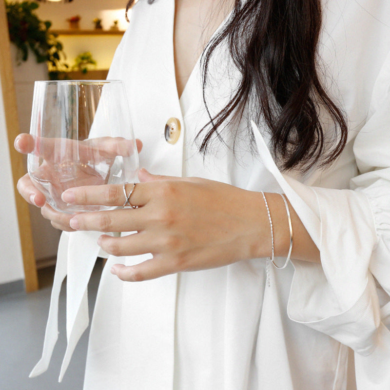 Double Layered Silver Bracelet