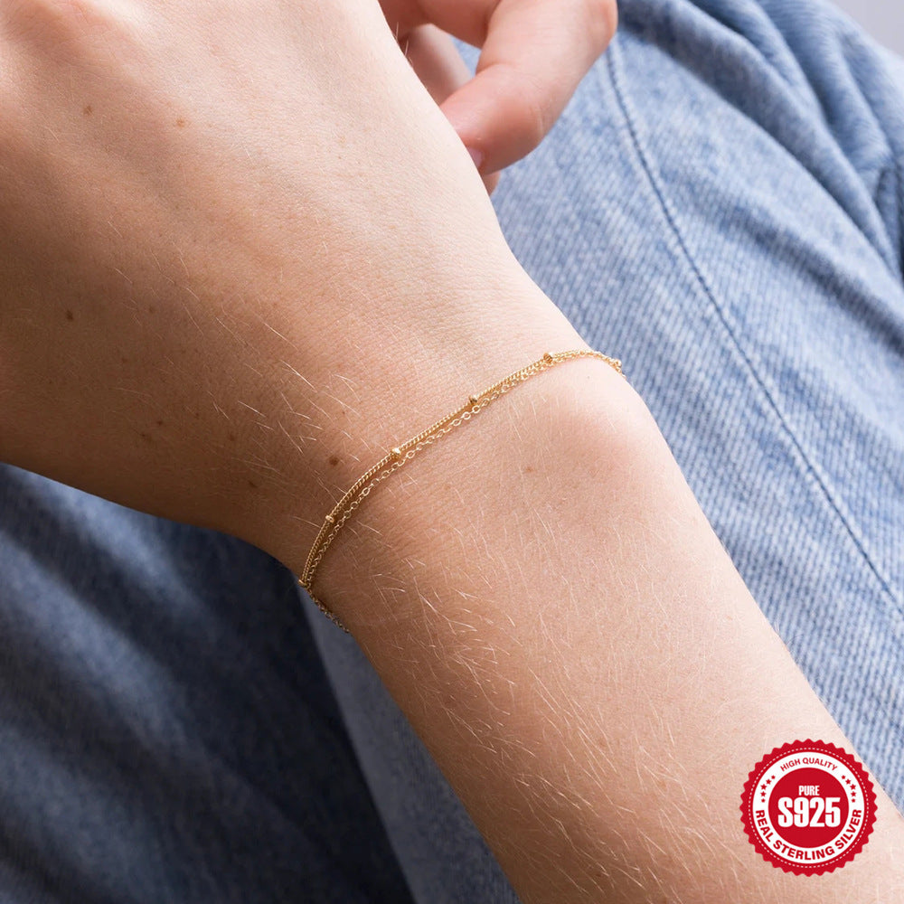 Golden Gleam Dainty Bracelet