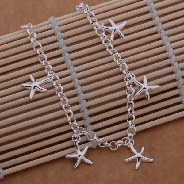 Silver Ocean Breeze Charm Bracelet